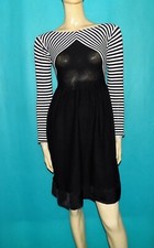 robe TWIN-SET SIMONA BARBIERI noire et blanche Taille : XS