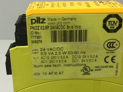 1PC New PILZ 777301 PNOZ X2.8P 24VACDC 3n/o 1n/c Safety Relay Expedited 1PC New PILZ 777301 PNOZ X2.8P 24VACDC 3n/o 1n/c Safety Relay Expedited
