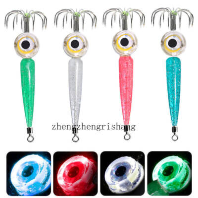 4pcs Fishing Lure LED Light Squid Jig Hook Lamp Underwater Light-Up 150h 5g | eBay 4pcs Fishing Lure LED Light Squid Jig Hook Lamp Underwater Light-Up 150h 5g | eBay