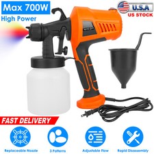 700W Electric Paint Sprayer 800ml Handheld HVLP Spray Gun Home DIY Painting Tool