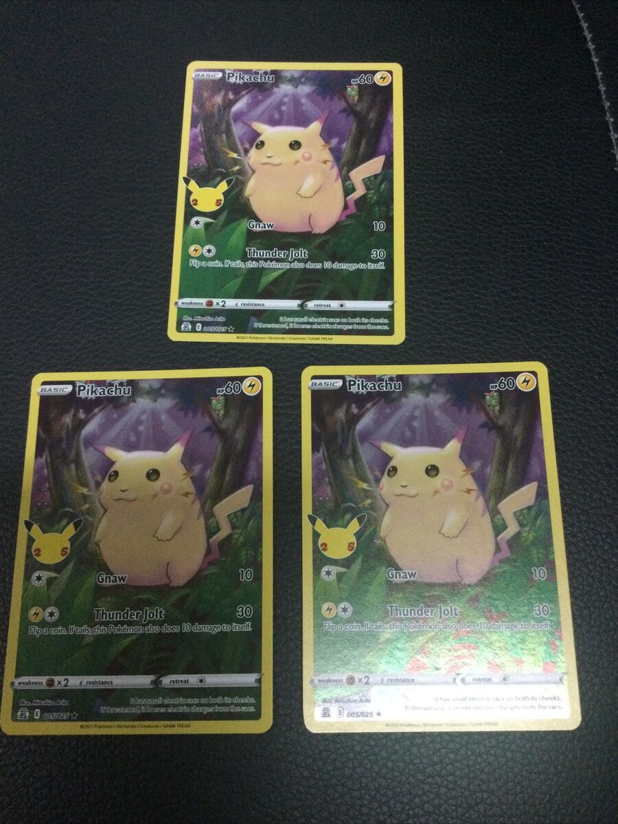 Carta Pokémon Pikachu (005/025) - Full Art - Celebrações - Ri Happy