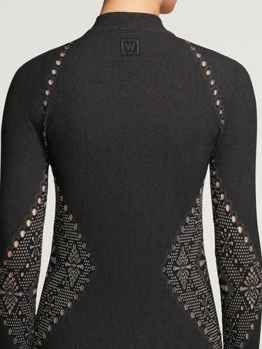 Wolford Marina Cardigan • S • ash / black ... Cardigan mit Reißverschluss - Bild 9 von 10