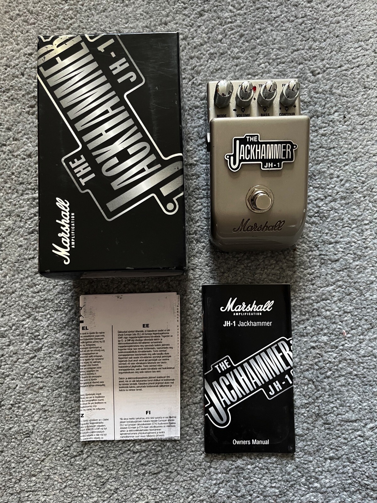Marshall JH1 The Jackhammer Guitar Effects Pedal + BOX + MANUAL eBay