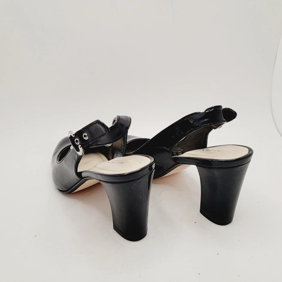 Tacones Alfani "Laylaa" para mujer 6,5 M charol negro punta redonda Foto 4 de 4