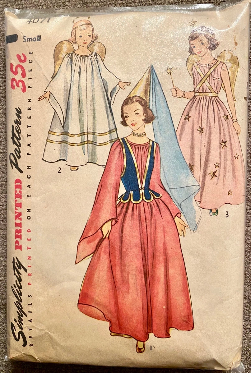 Vintage 1952 Simplicity Girls Fairy Princess Angel Costume Pattern