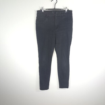 d jeans Womens Skinny Jeggings 10 Black Dark Wash Stretch Hi Rise