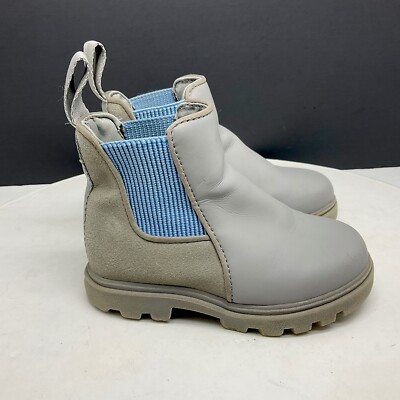 Native Boots Girls 7 Toddler Kensington Treklite Chelsea Ankle Booties Gray