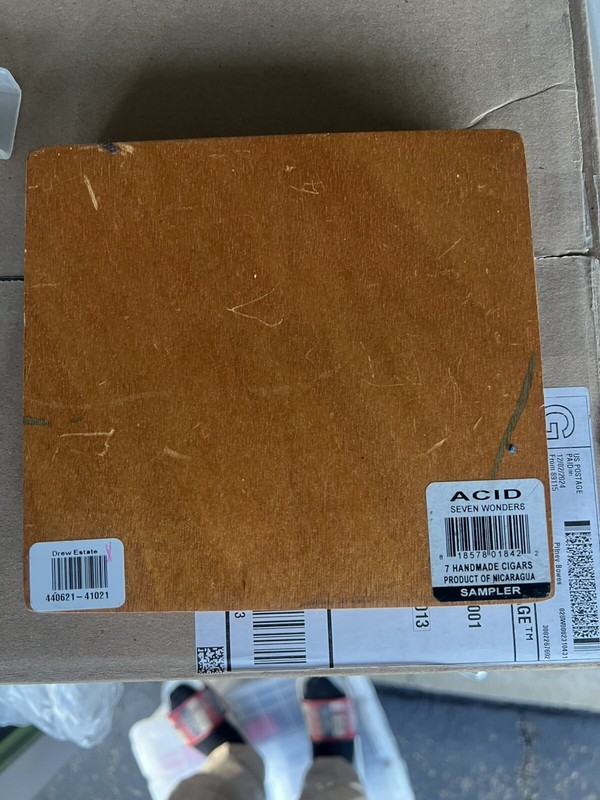 Empty Acid Seven Wonders Cigar Box