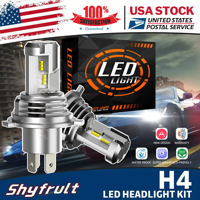 For Mitsubishi Pajero/Montero 1998-2006 H4 9003 LED Headlight Hi/Lo Lamps Bulbs