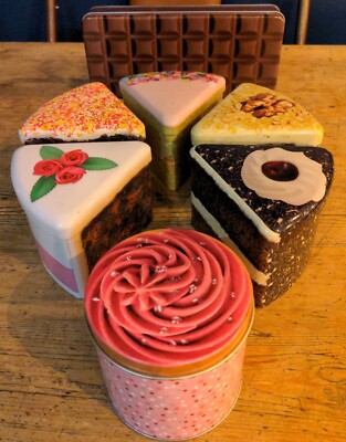 Kuchenscheibe Dose Cupcake Schokolade gut genug zum Essen verschiedene neu