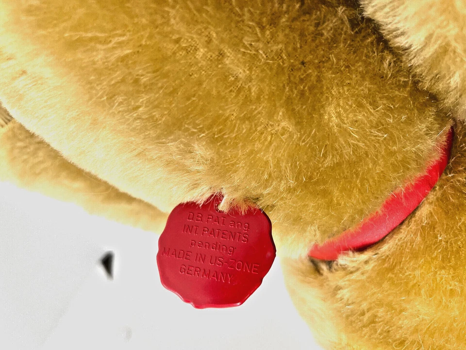 Oso de peluche Schuco Tricky 14 pulgadas No. 165 (movimientos de cabeza)/Edición limitada/Alemania Foto 4 de 4