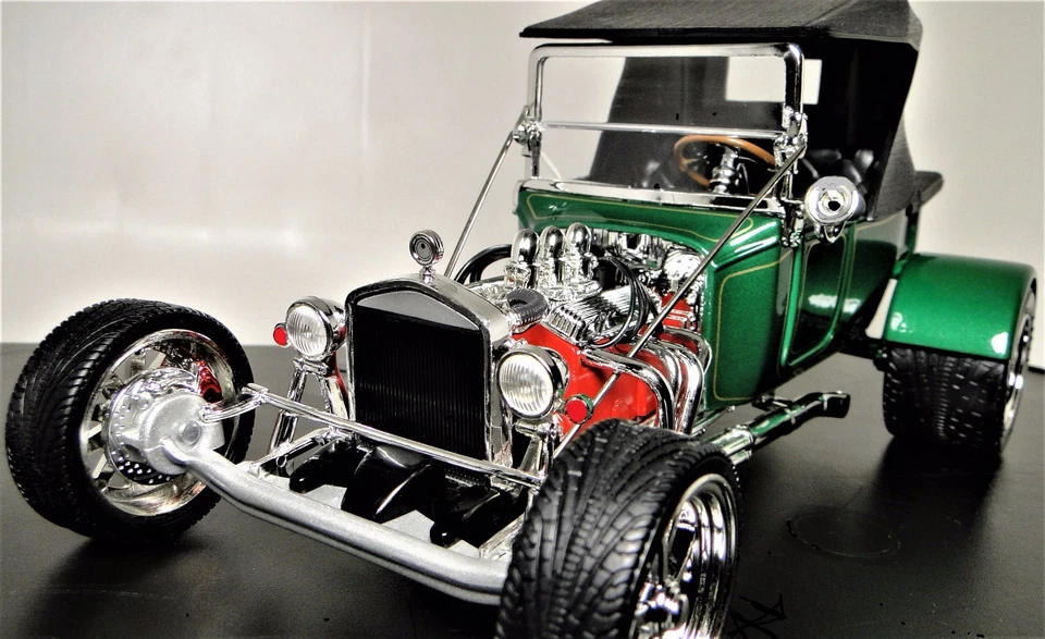 Hot Rod Dragster Racing1 18Classic гоночный автомобиль 12Custom построен GT металлический корпус модель 24 - Изображение 3 из 4