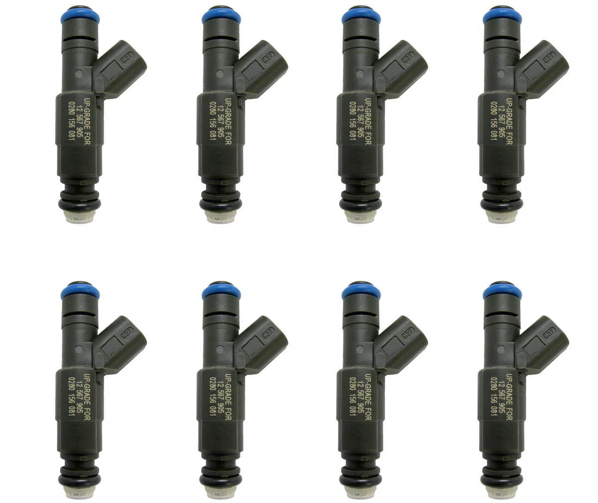 SET of 8 Brand New Mercruiser V8 Fuel Injectors, 885176 
