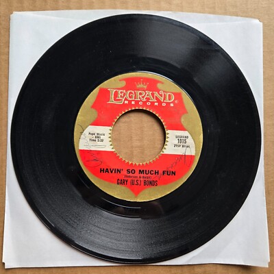 GARY US BONDS Havin So Much Fun/Dear Lady Twist 45 7'' FUNK SOUL Record Vinyl
