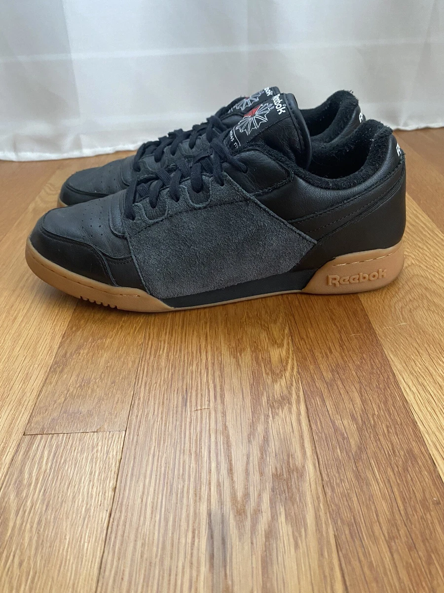 Reebok workout on sale black suede