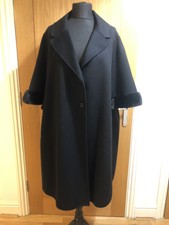 Fendi Womens Black Coat With Fur Trim