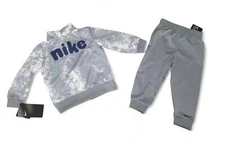 Nike Baby Toddler Boys Track Suit Pants Jacket Outfit Set Ashen Slate 18M 24M