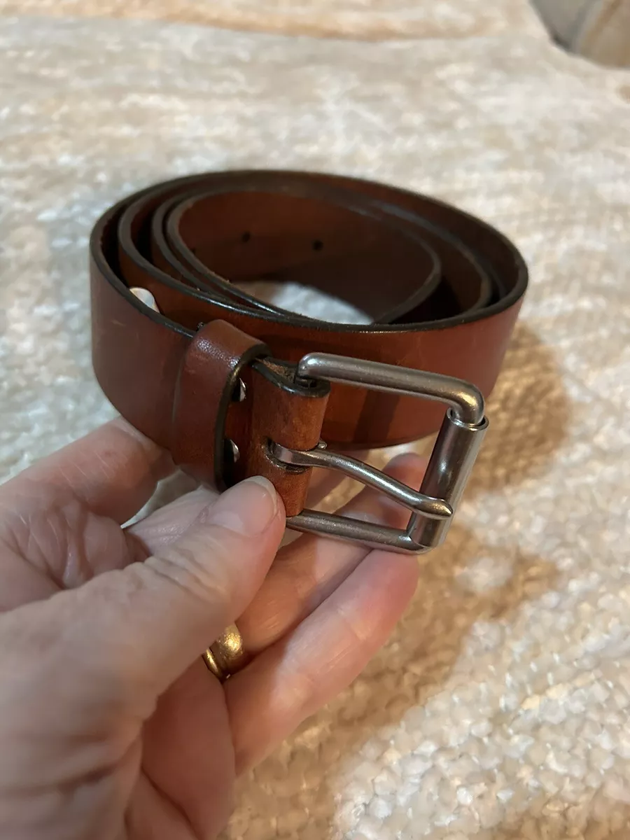 GAP Brown Genuine Leather Work Belt Made in USA Men s Length