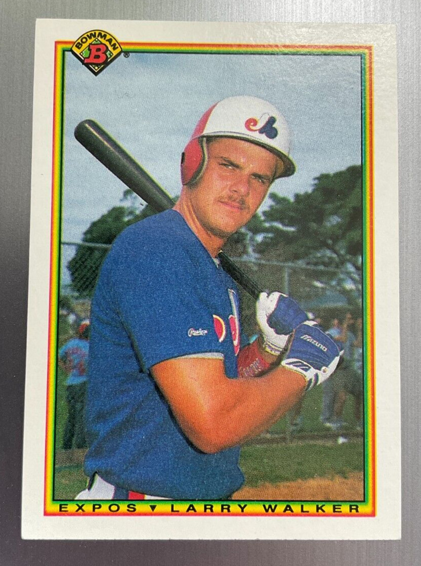1990 Bowman #117 Larry Walker Rookie RC Montreal Expos