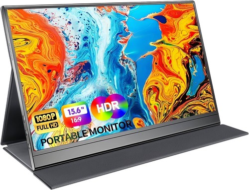 Teamgee Monitor Portatile 13,3'' Full HD – Doppio Schermo USB-C/HDMI Per Laptop 13-17 Pollici, Compatibile Windows/Mac - 2