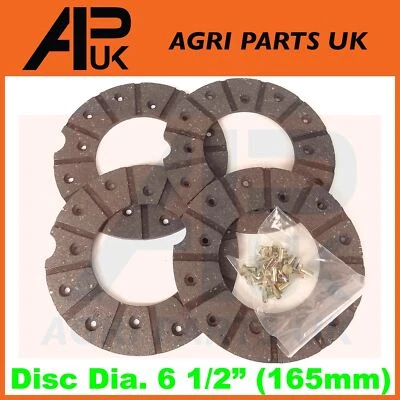 APUK Nuffield 10/42 10/60 3/45 4/65 Tractor Brake Disc Lining Repair Kit Set & rivets
