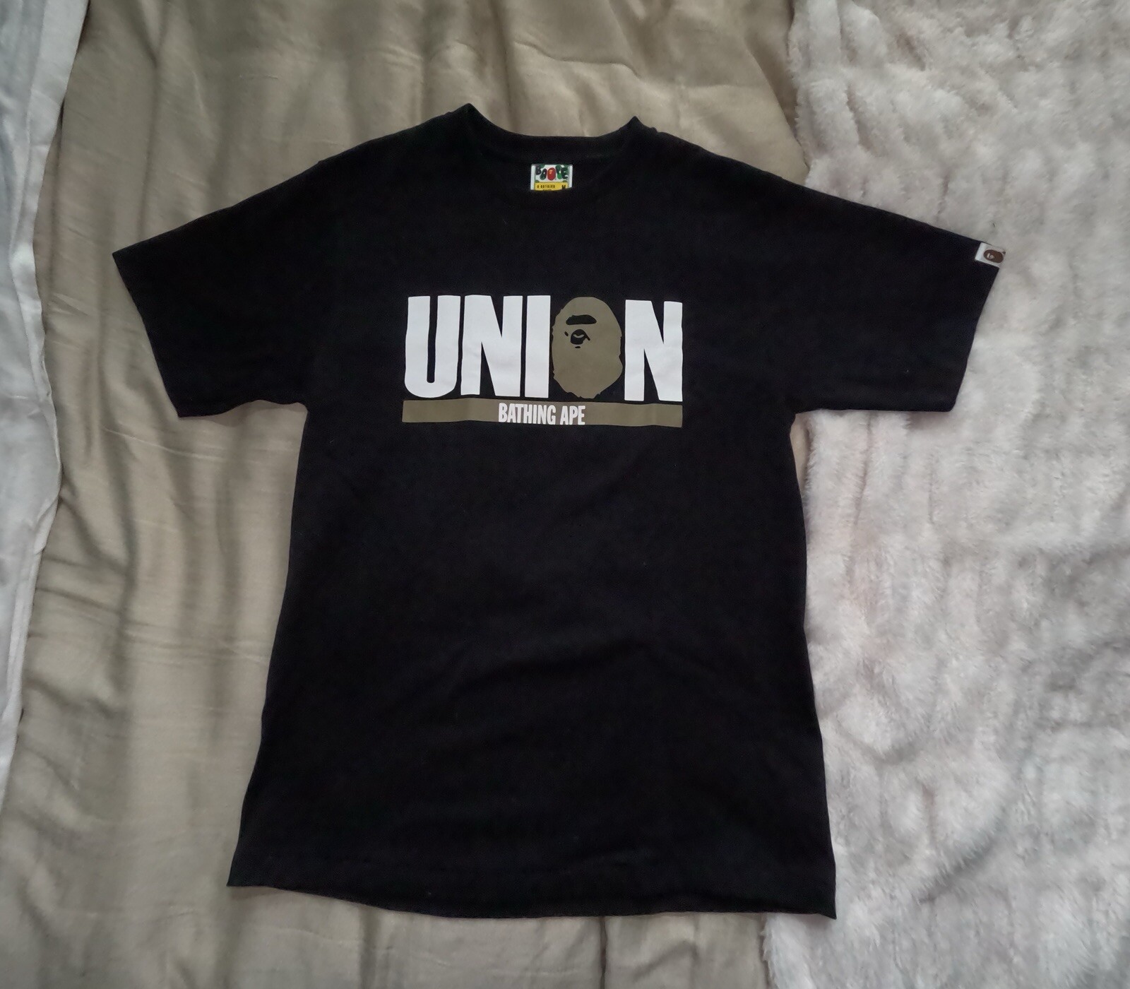 Bape x Union 30th Anniversary Black Tee Size M Brand New