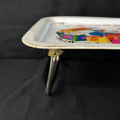 Vintage 1961 Walt Disney TV Tray Casey Jr Train Donald Duck Goofy