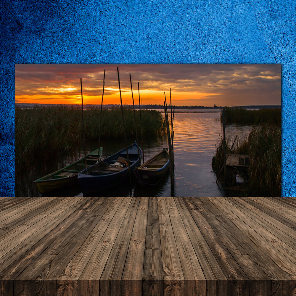 Crédence en verre de sécurité 120x60 cm panneau décoratif haut de gamme bateaux