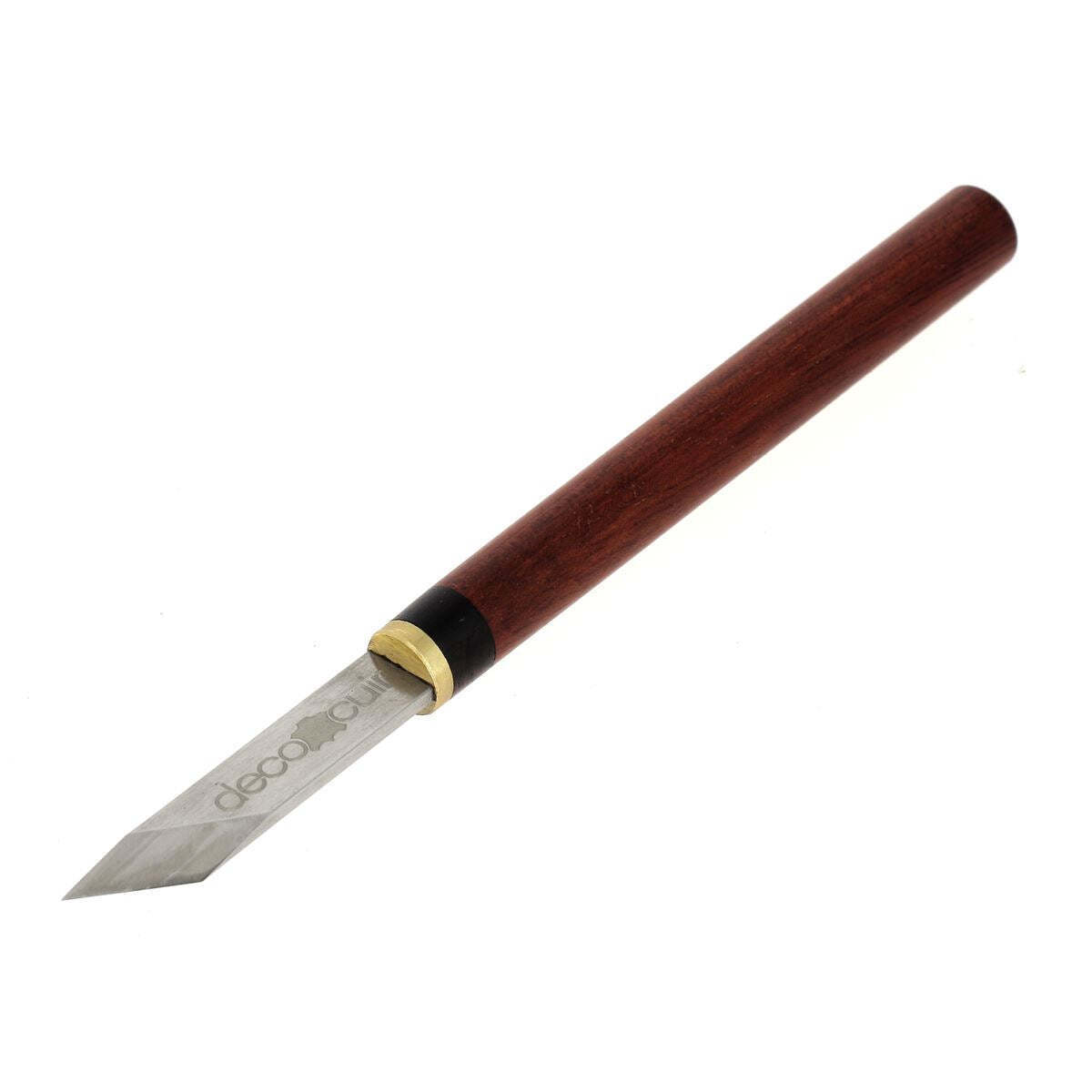 Couteau scalpel en bois exotique Deco Cuir pour découpe de précision