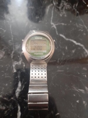 Vintage Casio 1670 TRN-120 Digital Casiotron Liquid Crystal Japan Men Watch-read