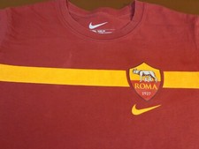 Nike  Roma 1927 Crest Soccer T-Shirt size Youth Large  Slim Fit   L12