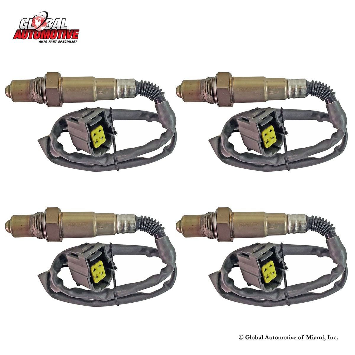オシア17 12号300 Set of 4 Bosch Oxygen O2 Sensor for 05-23 Chrysler 300 2.7