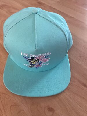 VANS X DISNEY MICKEY Mouse SNAPBACK Teal Hat In