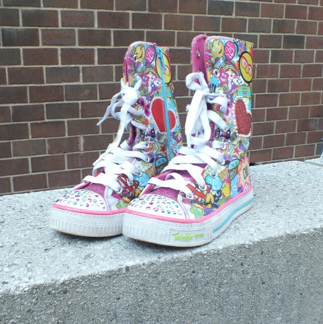 skechers twinkle toes shuffles high tops