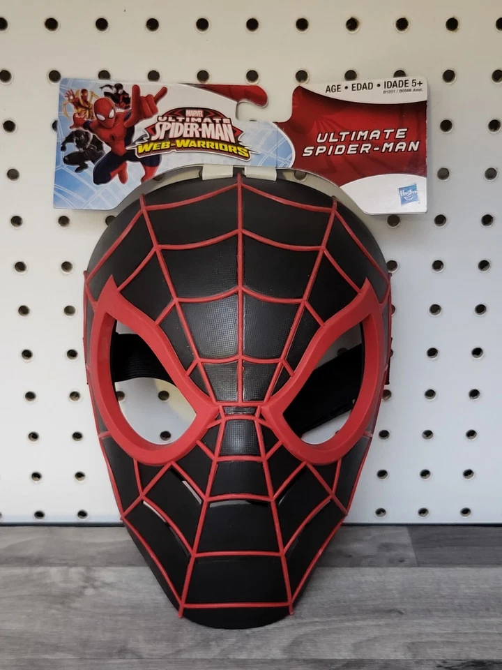 Marvel Ultimate Spiderman Web Warriors Black & Red Mask Miles Morales New 2014 - Image 1 of 2