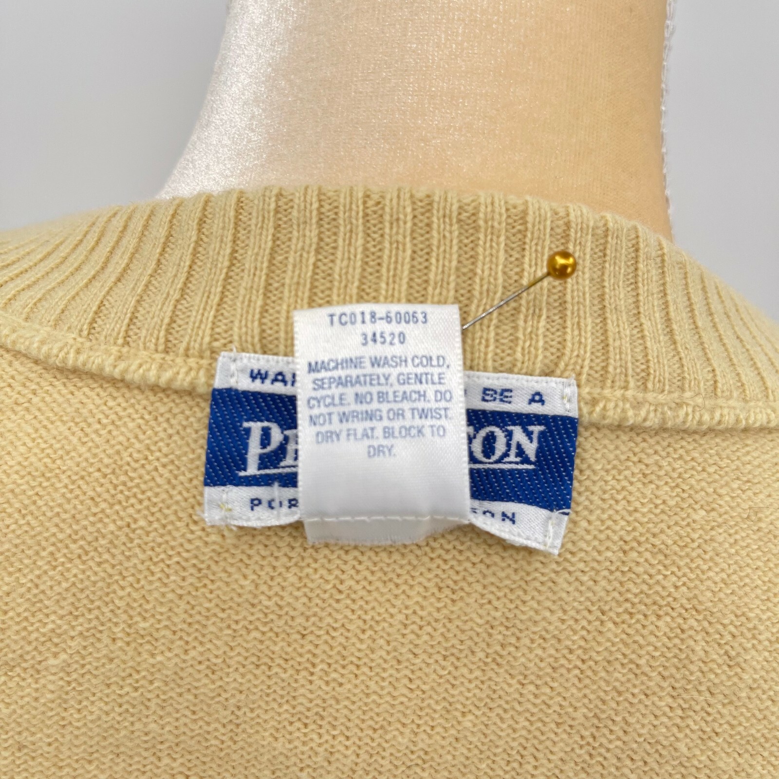 Pendleton Yellow Lambswool Cardigan Sweater  Wome… - image 11