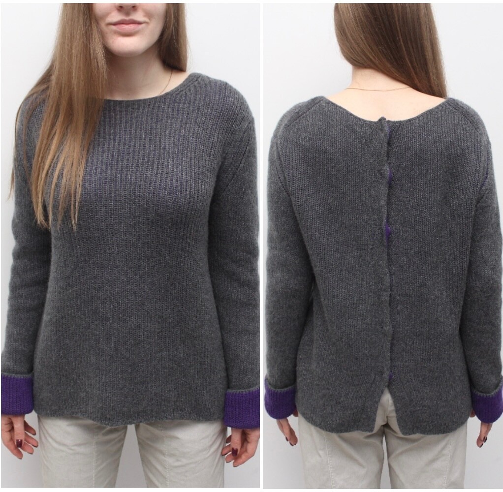 Women's PRADA Milano Cashmere Wool RARE Luxury Sweater Size 42 ~M