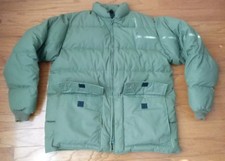 VTG Browning Mens Large Green Quilted Goose Down Outdoor Hunting Coat Jacket EUC