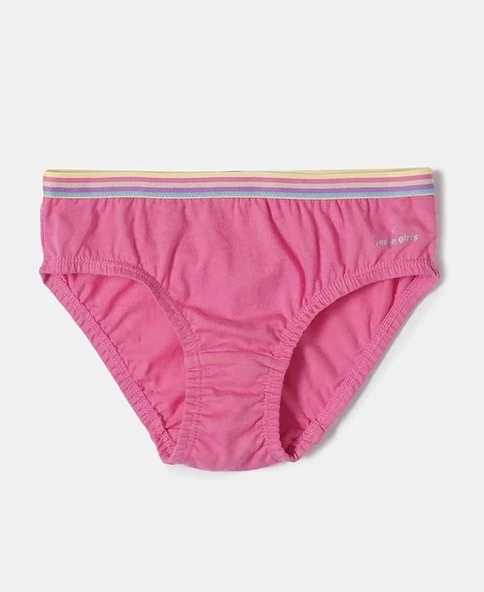 Braguita de algodón súper peinada Jockey SG11 para niñas con cintura ultrasuave (paquete de 3) Foto 2 de 4