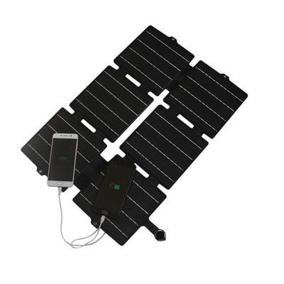 Faltbares 30W ETFE Solar Ladepanel für QC3.0 5V 12V Reise und Camping