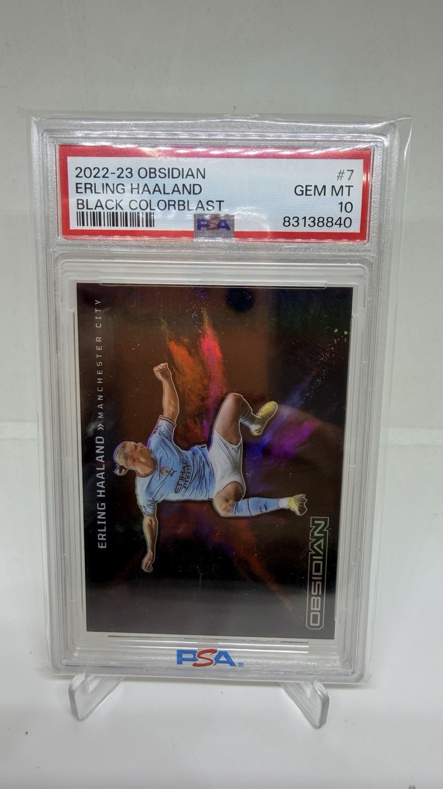 Erling Haaland 2022 Obsidian #7 Black Color Blast /(SSP) Price