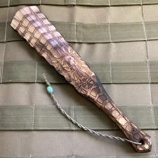 🔥🔥🔥☠️RMJ TACTICAL GOLD POINT FORGE WAR STICK DEATH GOD NATURAL FINISH☠️🔥🔥🔥