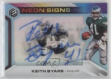 2019 Panini Elements Neon Signs Tier 1 Blue 13/35 Keith Byars #NS1-KB Auto f2s