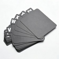 Alphabet Record Dividers A to Z 26 Pack for Vinyl Books CD Files Durable Plastic