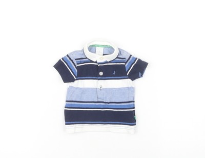 Jasper Conran Unisex Baby blau gestreift Polo 0-3 Monate