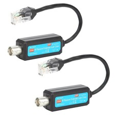 2PCS Passive Coaxial lP Extender For CCTV Cameras/Monitors/DVR/Switchers