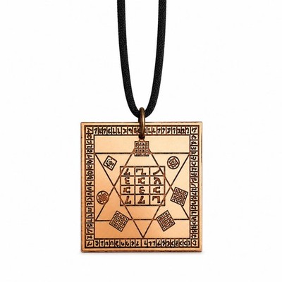 Psychischer Anhänger Schutz Halskette Dr Dee's Messing Tisch Talisman Amulett...