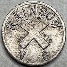 Rainbow N. C. 8 10 cross St Paul Minnesota MN amusement trade Token T2993