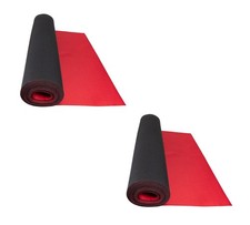 2 Pack 20'x27" Red Neoprene Floor Runner w/ Non Skid Bottom
