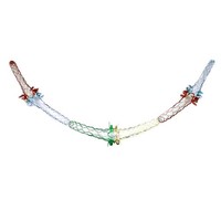 Weihnachtsdekorative Folien-HäNgende Decke Mehrfarbig - 15 Cm X 2,7 M Girlande